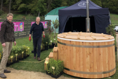 Hommel & Co fired up their wood-fired hot tub made from locally-grown larch milled at Logie TImber