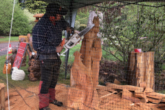 Chainsaw carving demonstration throughout the weekend