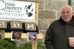 Gerry Cross with his fantastic handmade wooden bird calls