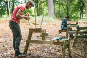 Aaron Sterritt woodworking course highland stool making