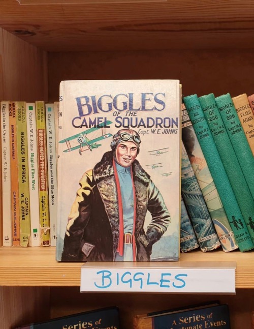 Biggles at Logie Bookshop