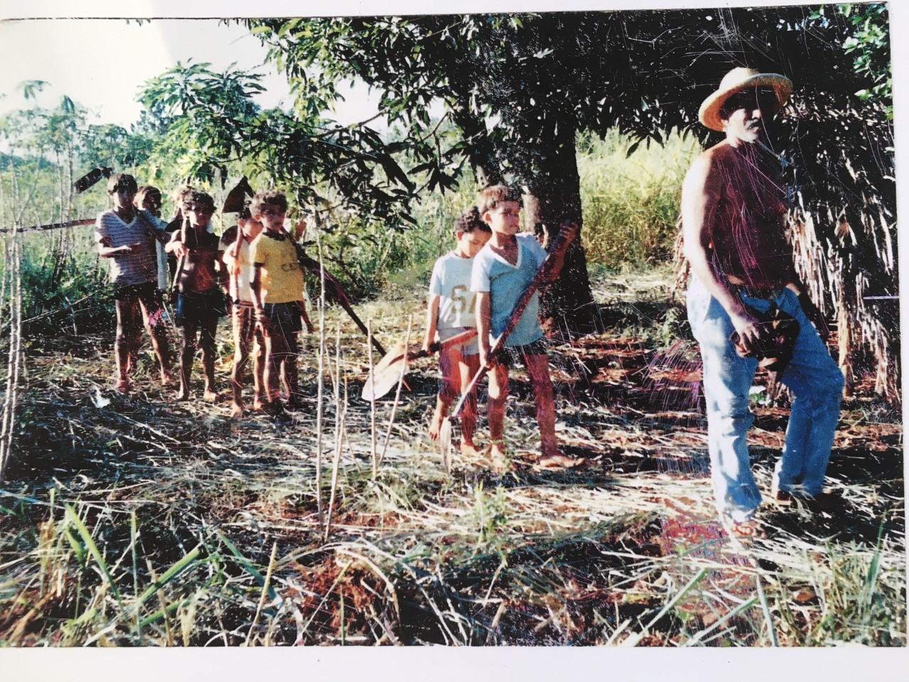 Weller at his Grandfather's Coffee Plantation in Brazil for Storytelling Week