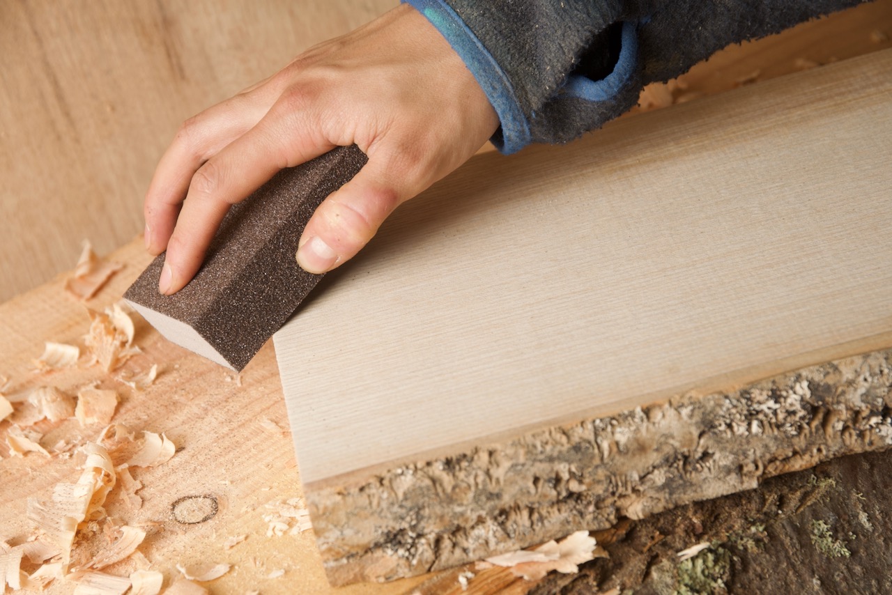 sanding your chopping board