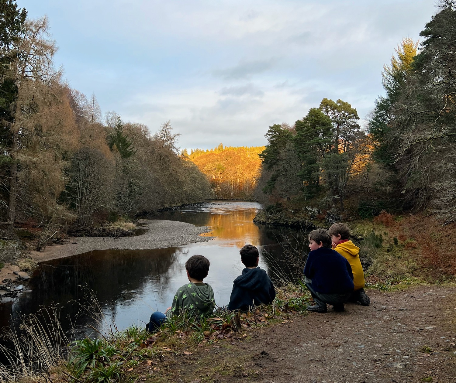 January walks along the River Findhorn from Logie Steading