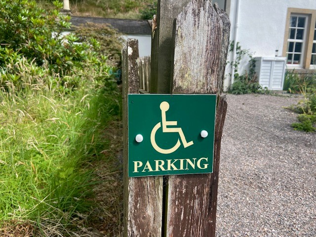 Garden disabled parking